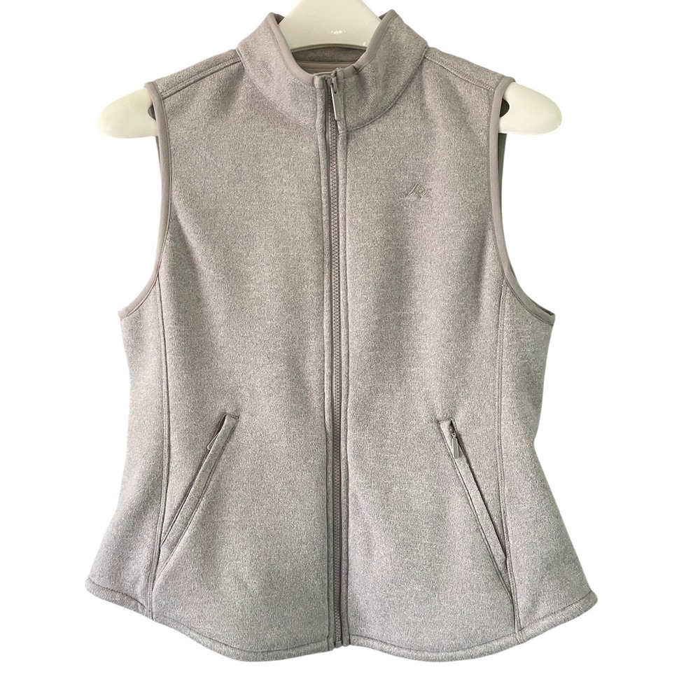 Ridgecut Toughwear Womens Gray Full Zip Fleece Vest Mock Neck Size S RC11011 - Picture 2 of 12